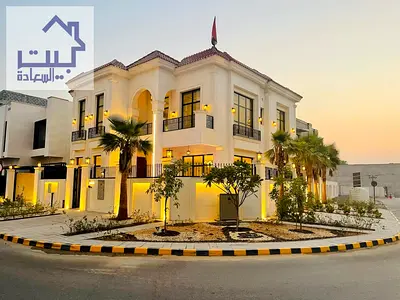 **فيلا فاخرة للبيع في الياسمين – عجمان | زاوية شارعين مع مسبح | تشطيب 7 نجوم**