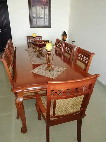 Wooden mahogany dining table
