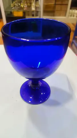 Blue glass glass -9x13cm