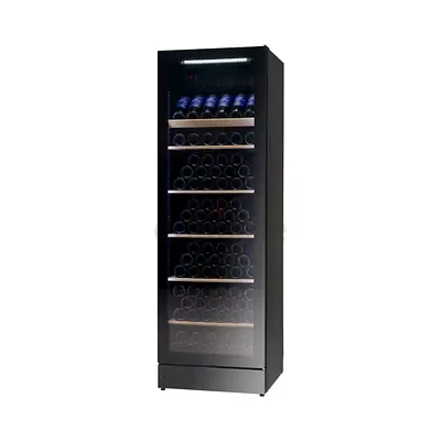 .Stylish Vestfrost Dual Zone Temperature 197 Bottles Capacity Wine Cooler Black