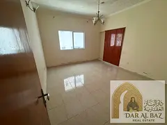 For annual rent in Al Qasimia area: one bedroom and living room | bathroom | free air conditioning |