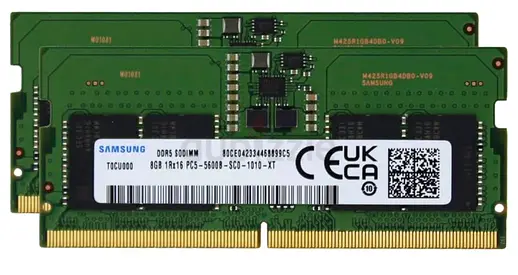 Brand New Samsung 16GB DDR5
Laptop RAM (2x8GB, 5600MHz)
