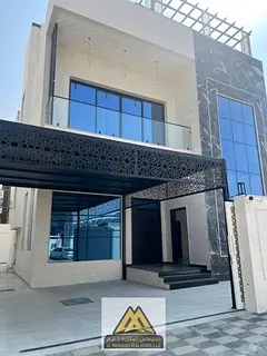 Villa for rent, first occupancy, large area, Al-Haliyo 2 area, 7 master bedrooms, close to all servi