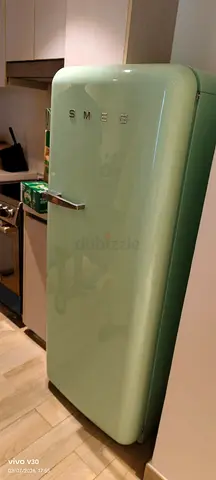 Smeg Retro Style Refrigerator in Pastel Green Latest Version