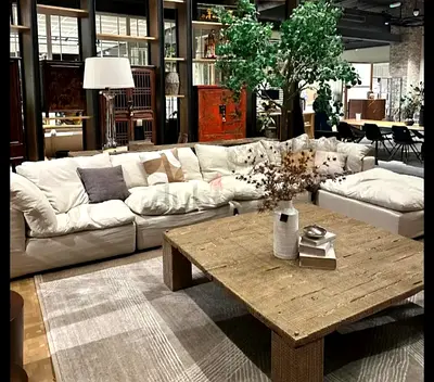 Modular marina home sofa without footstool