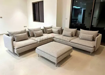 Perfect condition IKEA Sodhremn L Shape Sofa without footstool