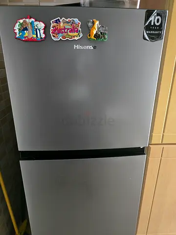 Hisense Silver Double Door Refrigerator - Good Condition