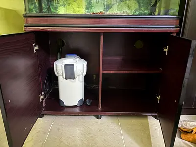 Wooden Aquarium Stand/Cabinet with Storage (Dark Brown)