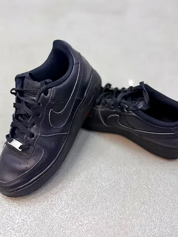 Black Nike Air Force 1 sneakers - US size 9 (good condition)