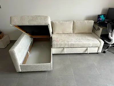 Sofa Bed

High-quality L-shaped sofa with comfortable seating, hidden storage, and easy bed conversi
