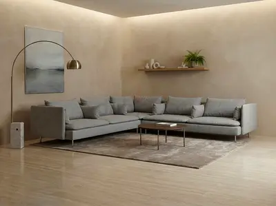 Ikea Soderhmn Corner Sofa Gray