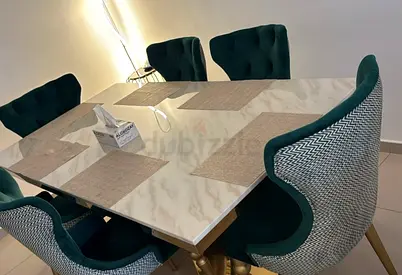 Marbal dining table and chairs