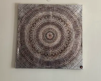 -/Abstract Mandala Style Canvas Wall Art   size 92x92  =    60