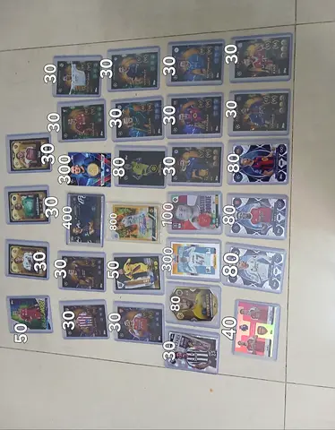 Collection of 30+ Football Trading Cards (Various Players, Some Special Inserts)