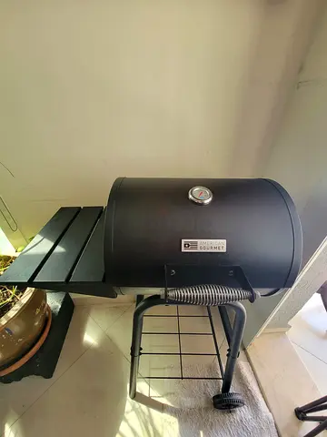 American Gourmet Outdoor Charcoal Grill with Side Shelf
