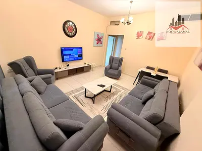 Sharjah, Al Taawun: One room, a living room, a kitchen, and a bathroom.
