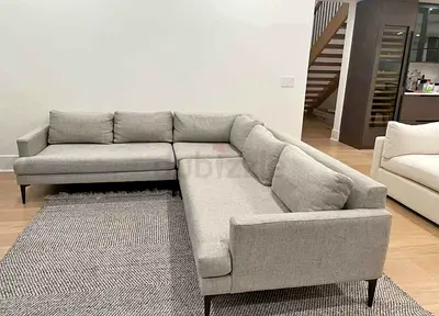 West Elm Corner Sofa Beige