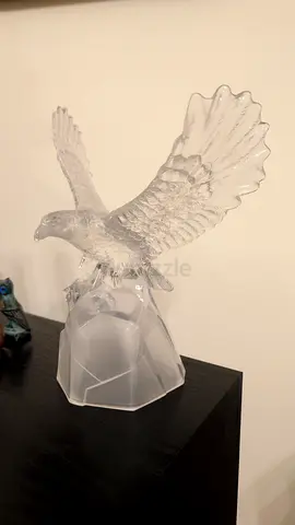 Decorative crystal falcon