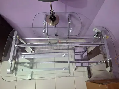 Glass and Chrome Study Table - Very elegant and Good Condition