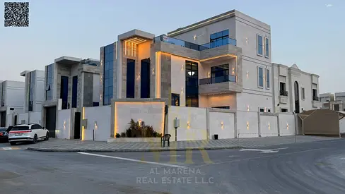 فيلا تسليم مفتاح  بسعر شامل رسوم كل شيئ على الشارع الرئيسي جاهزة للسكن بخصم خاص للكاش في أرقي مناطق عجمان تملك حر..