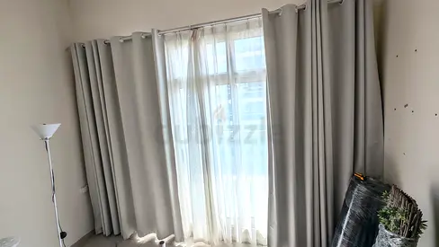 2X Curtains each has (Blackout + Sheer) - Living Room & Bedroom
