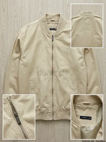 Bossini Bomber Jacket - Size XL 180/96B, Light Cotton Blend