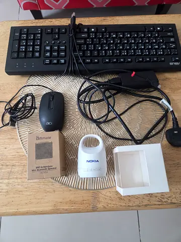 Computer keyboard with Mouse 🖥🖱And Bluetooth speaker