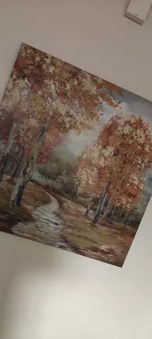 -/65     Canvas Painting of Autumn Forest Path   size 92x92