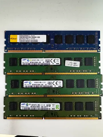 32GB DDR3 RAM Kit (4x 8GB) PC3-12800U 1600MHz Desktop Memory