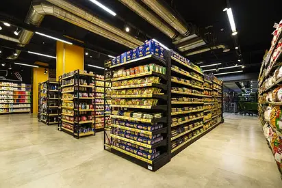 Despacito Custom Supermarket Shelf Furniture Package & Commercial Tile Renovation