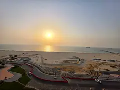 A unique opportunity to live in the Corniche Towers in a spacious apartment with an open view, compl