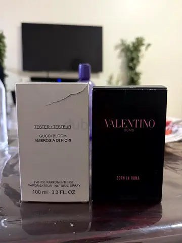 Gucci bloom and Valentino perfumes