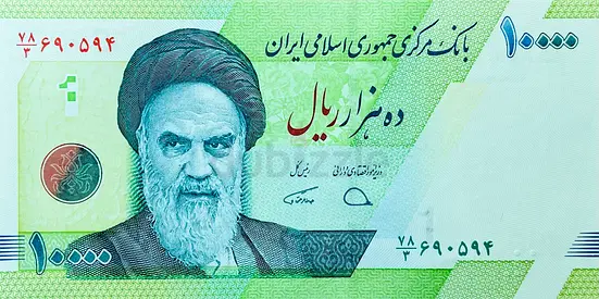 IRANIAN 10000 RIALS BANKNOTE CURRENCY OF IRAN