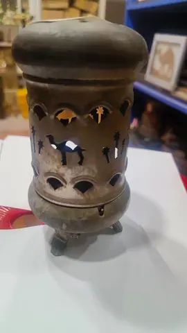 Vintage Brass Incense Burner with Camel Motif-8x13cm
