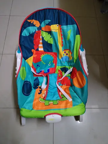 Colorful Dinosaur Themed Baby Bouncer