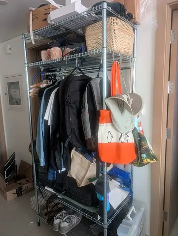 IKEA OLAUS metal shelving unit
