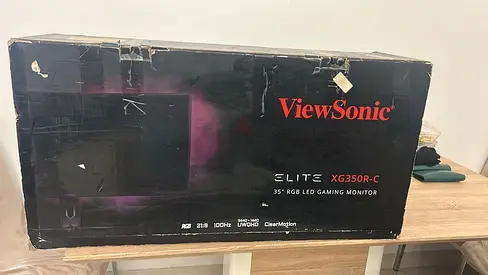 ViewSonic ELITE XG350R-C 35" Curved RGB Gaming Monitor (Boxed) new condition 3-4 times used 100hz