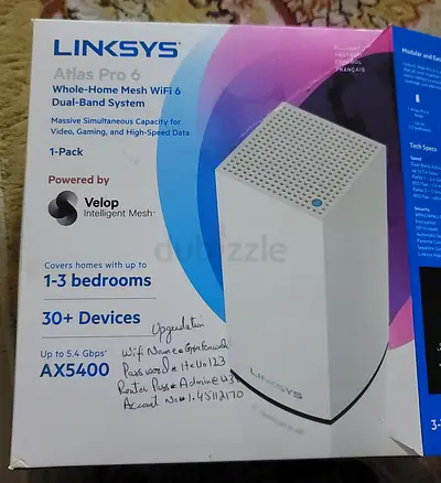 Linksys Atlas Pro 6 AX5400 Whole-Home Mesh WiFi 6 Router - 1 Pack