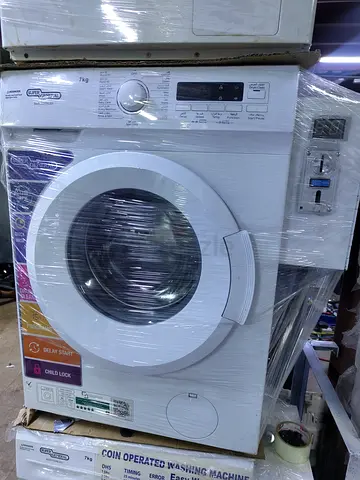 Coin operated washing machine system available