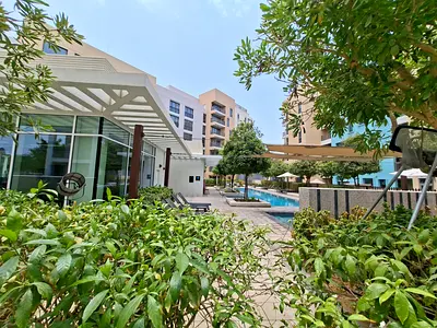 Gate Community alzahia garden 1bedroom only 48k big hall with gym pool and covered parking