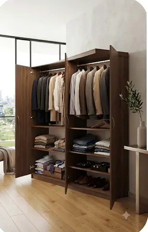 Large Wooden Wardrob. Post the ad for tomorrow only as I am traveling. Price negotiable. Urgent sale