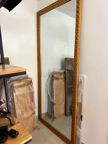 Large Ornate Gold Wall Mirror - Decorative Framed Mirror 220x 100