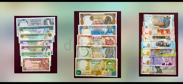 Syria, 3 full Sets Of Different Issues Banknotes, From 1982 To 2023