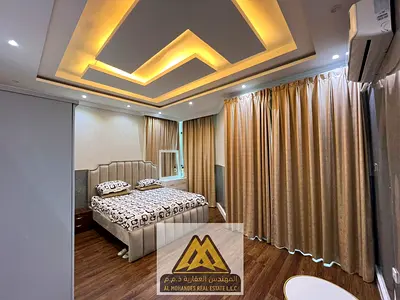Residential investment opportunity: Two bedrooms, a living room, and a maid's room for sale, fully furnished, in Al Khor Towers, Al Rashidiya 1