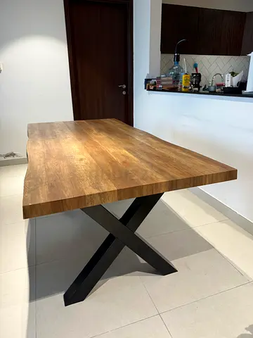 6-seater hardwood dining table