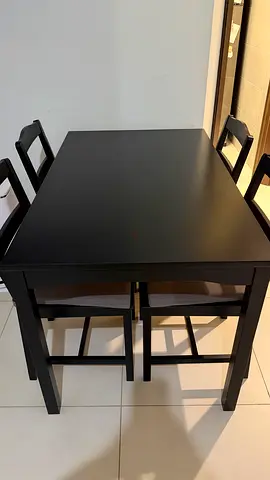 Dining table with 4 chairs