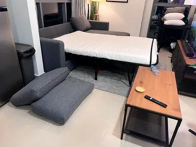 Looks great Condition IKEA Vimle L Shape Sofa Bed with Storage dark gray