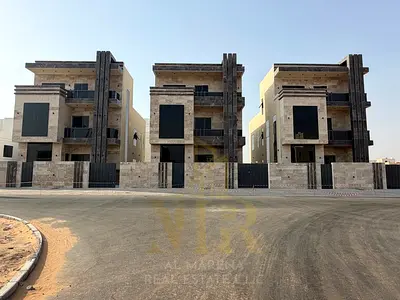 New villa for sale in Al Yasmeen, Ajman | Ground + First + Roof | 6 master bedrooms | Luxurious sto