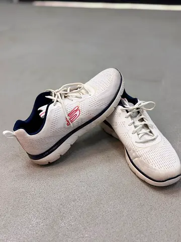 White Skechers Casual Walking Shoes