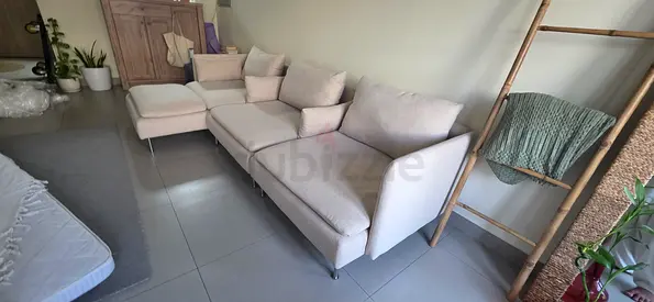 Top Quality IKEA Soderhamn Stylish L Shape Sofa Beige